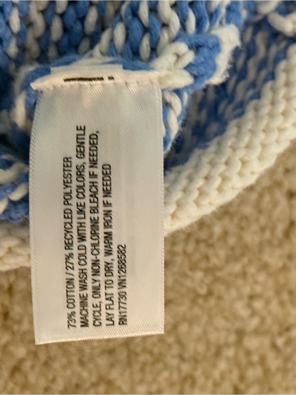 Wild Fable Striped Blue and Cream Knit Sweater - Women - Picture 5 of 5